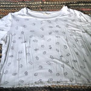 White Cactus/Succulent shirt